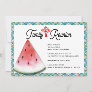 Convites Picnic de Reunião Familiar