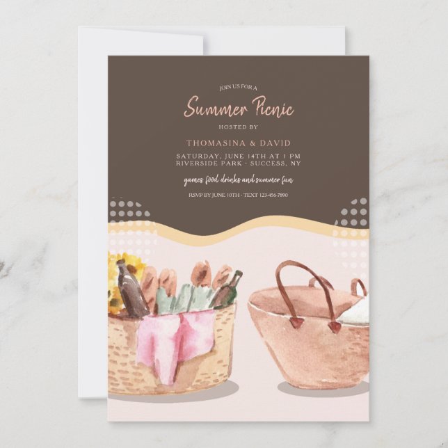 Convites Picnic Vibes (Frente)