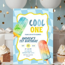 Picolé Aniversário Menino Verão Azul Legal