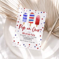 Picolés Vermelho Branco e Azul para o Dia 4 de Jul