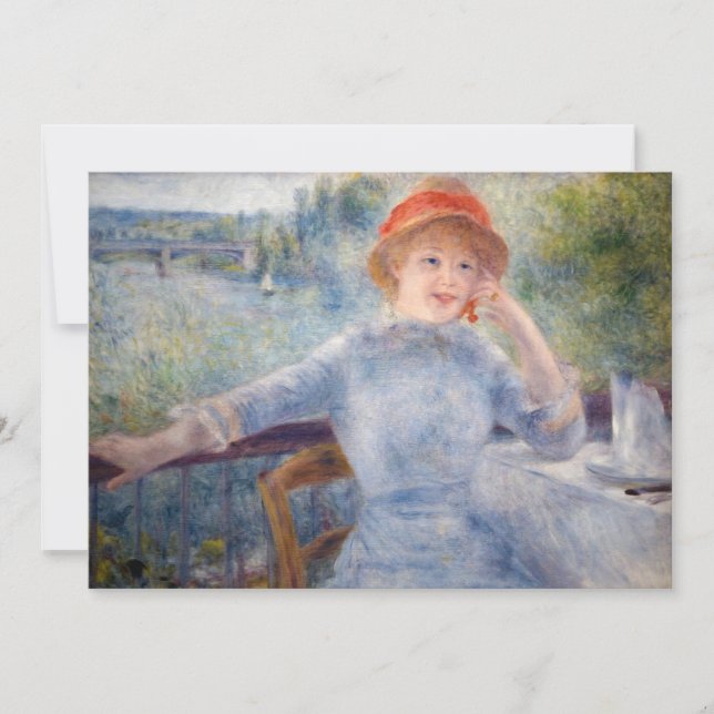 Convites Pierre Auguste Renoir - Alphonsine Fournaise (Frente)