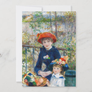 Convites Pierre-Auguste Renoir - Duas irmãs no Terraço