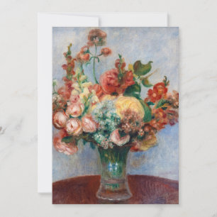 Convites Pierre-Auguste Renoir - Flores em um Vase