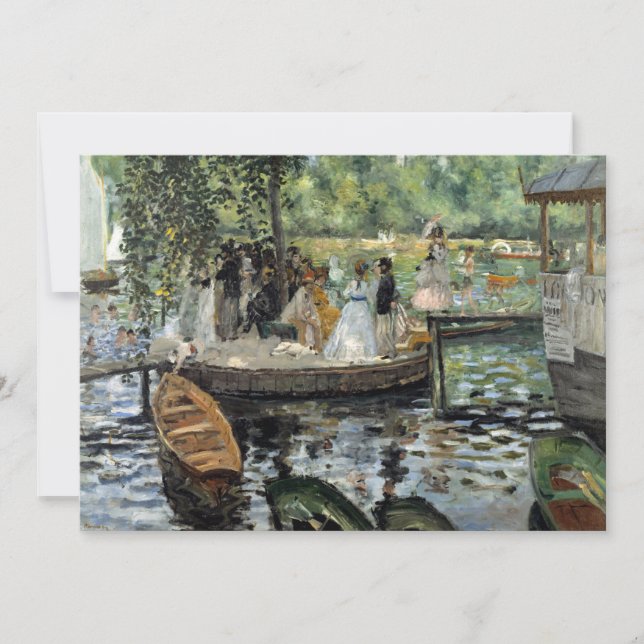 Convites Pierre-Auguste Renoir - La Grenouillere (Frente)