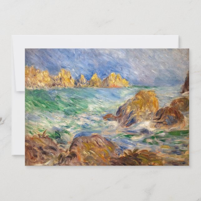 Convites Pierre-Auguste Renoir - Marine, Guernesey (Frente)