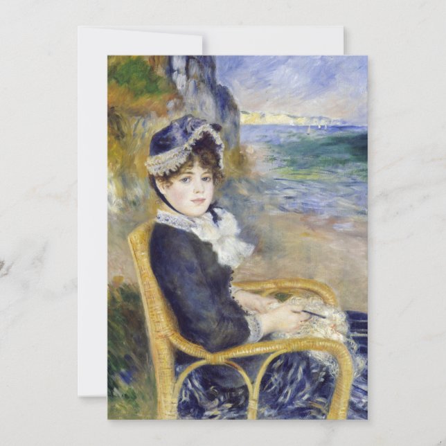 Convites Pierre-Auguste Renoir - Pelo Mar (Frente)