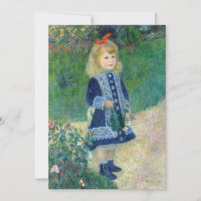 Convites Pierre-Auguste Renoir - Uma garota com uma lata de (Frente)