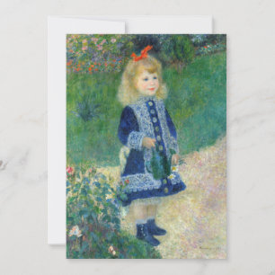 Convites Pierre-Auguste Renoir - Uma Menina com um Regador