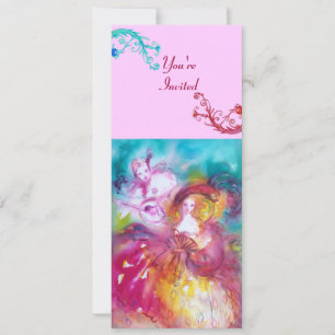 Convites PIERROT E ARLECCHINA Venetian Carnaval,