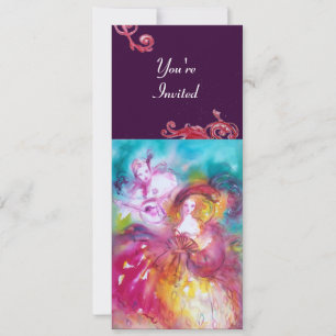 Convites PIERROT E ARLECQUINA Carnaval de Veneza,