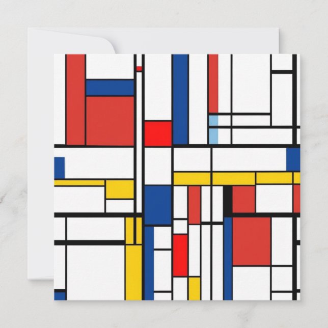 Convites Piet Mondrian (Frente)