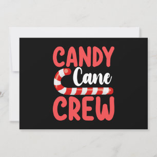 Convites Pijama Feriado da Família Candy Cane Crew
