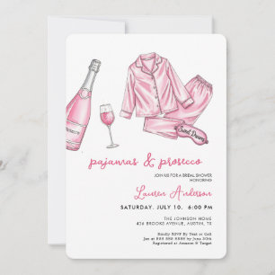 Convites Pijamas e Chá de panela Prosecco