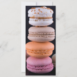 Convites Pilha colorida de Macarons Franceses