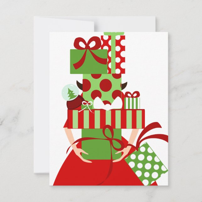 Convites Pilha de presentes impossível (Frente)