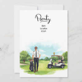 Convites Pilot Aviation Industry Golfer 