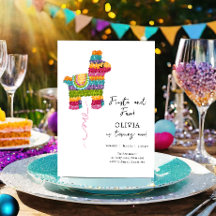 Piñata Llama Garota Fiesta e Divertida Primeiro An