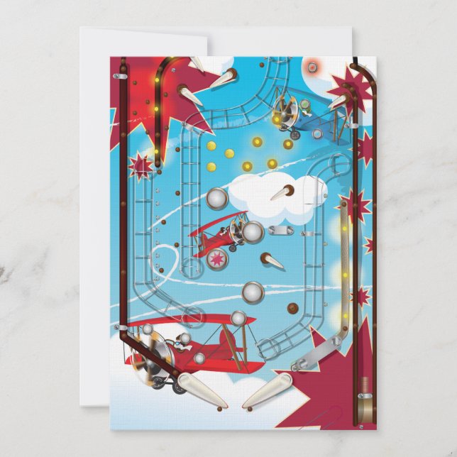 Convites Pinball Machine (Frente)