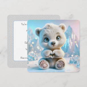 Convites Pinças do Coração do Urso Polar