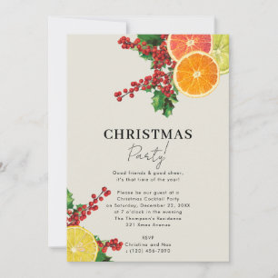 Convites Pinças do Natal e Citrus Winter Botanic