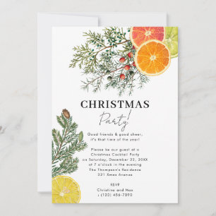 Convites Pinças do Natal e Citrus Winter Botanic