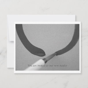 Convites Pincel de Caligrafia Zen Enso