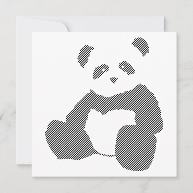 Convites pincel panda (Frente)