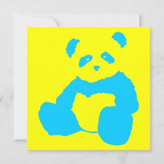 Convites pincel panda (Frente)