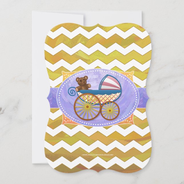 Convites Pineapple Baby Study (Frente)