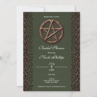 Pingente de Galho de Madeira Verde Oliva Wicca Chá