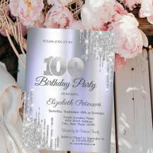 Pingo de Brilho Prateado Aniversário de 100 anos R