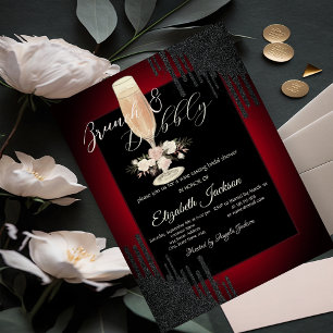 Convites Pingos Pretos, Vidro, Rosas, Brunch Vermelho e Esp