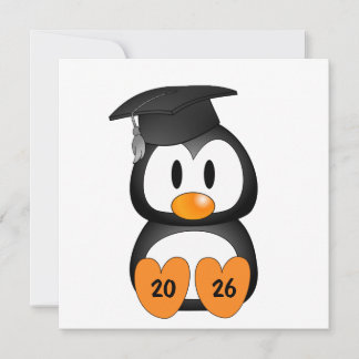 Convites Pinguim de Formatura Personalizável