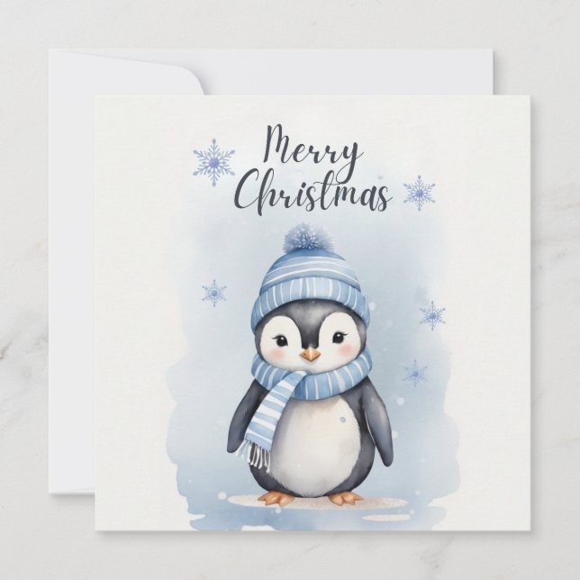 Convites "Pinguim Fofo" (Frente)