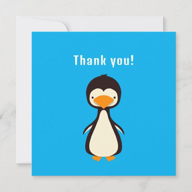 Convites Pinguim Obrigado (Frente)