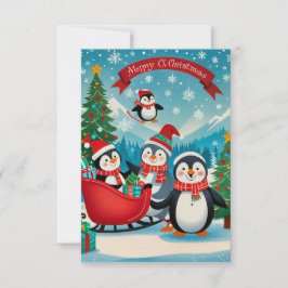 Convites Pinguins adoráveis