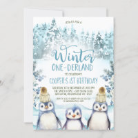 Pinguins Árcticos Winter Onederland Birthday