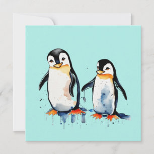 Convites Pinguins fofinhos