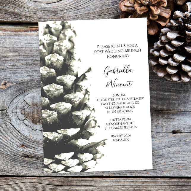 Convites Pinhão Natural em Brunch de Casamento no Pilar Bra (Criador carregado)