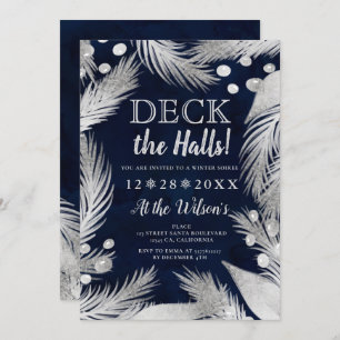 Convites Pinheira de Natal embebida em prata no convés dos 