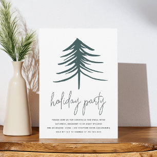 Convites Pinheiro esboçado   Feriado Moderno