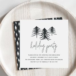 Convites Pinheiros Desenhados | Feriado Moderno