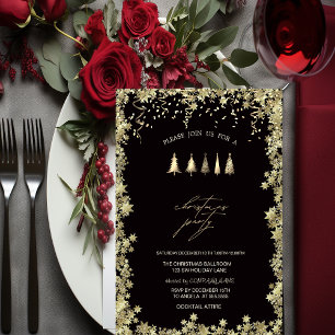 Convites Pinheiros Dourados Festivos, Festa de Natal das Es