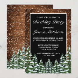 Convites Pinho Neve Negra Madeira e Floresta