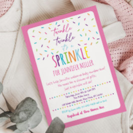 Convites Pink Baby Sprinkle