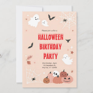 Convites Pink Boo Bash: Uma Festa de Halloween Custa-Louca
