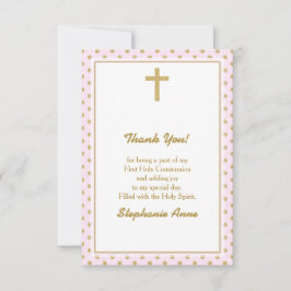 Convites Pink da comunidade com Bolinhas Douradas