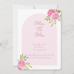 CONVITES PINK FLORAL CHÁ DE PANELA