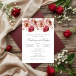 Convites Pink Floral Wedding invitation<br><div class="desc">Pink Floral Wedding invitation</div>