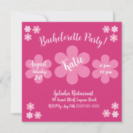 Convites Pink Flower Glam-Noiva-